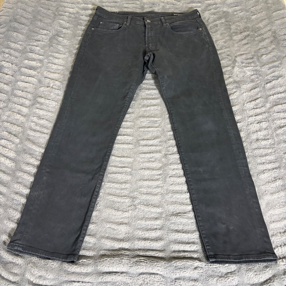 Bonobos Mens Slim Fit Jeans Faded Black Denim 34 x 32 Casual Pants 34/32